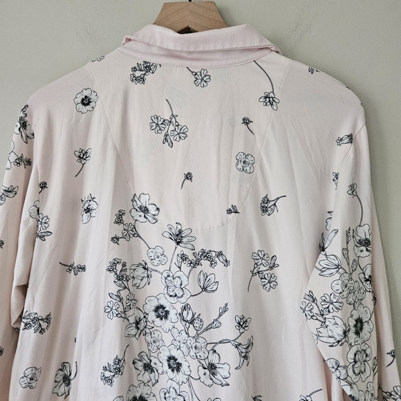 FN by Flora Nikrooz Women's Soft Satin Trim Notch Collar Pajama Set - Picture 9 of 15